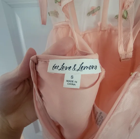 For Love & Lemons sheer Maxi Rose dress - Picture 6 of 13